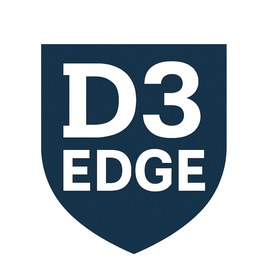 D3 Edge shield logo